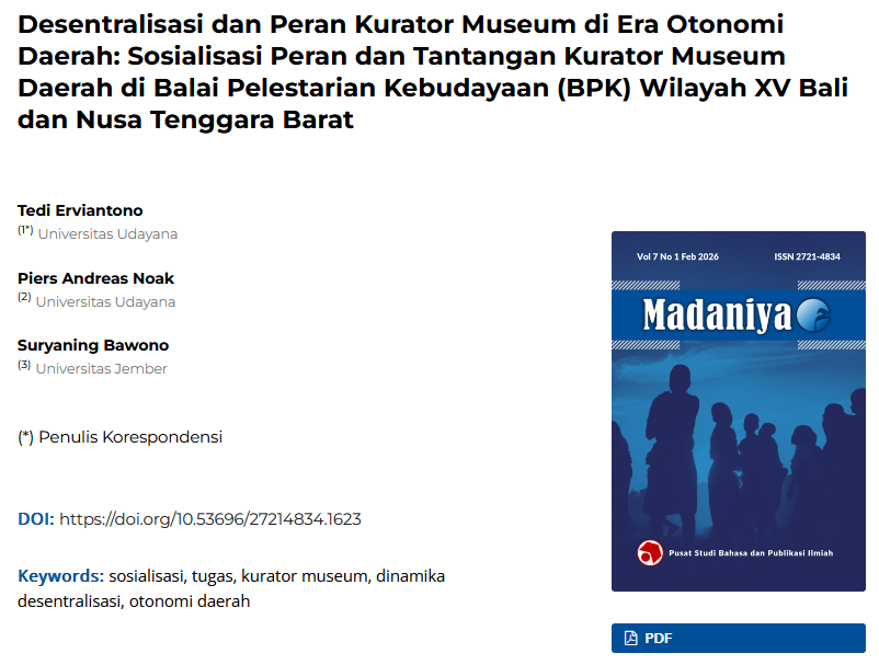Desentralisasi dan Peran Kurator Museum